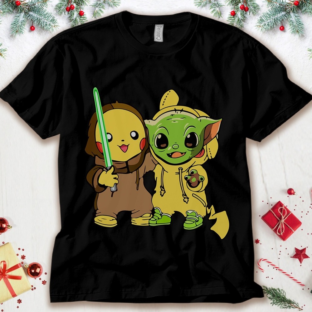 Baby Yoda Friends Cosplay Being Best Friends Unisex Tee Adult T-shirt Kid Shirt